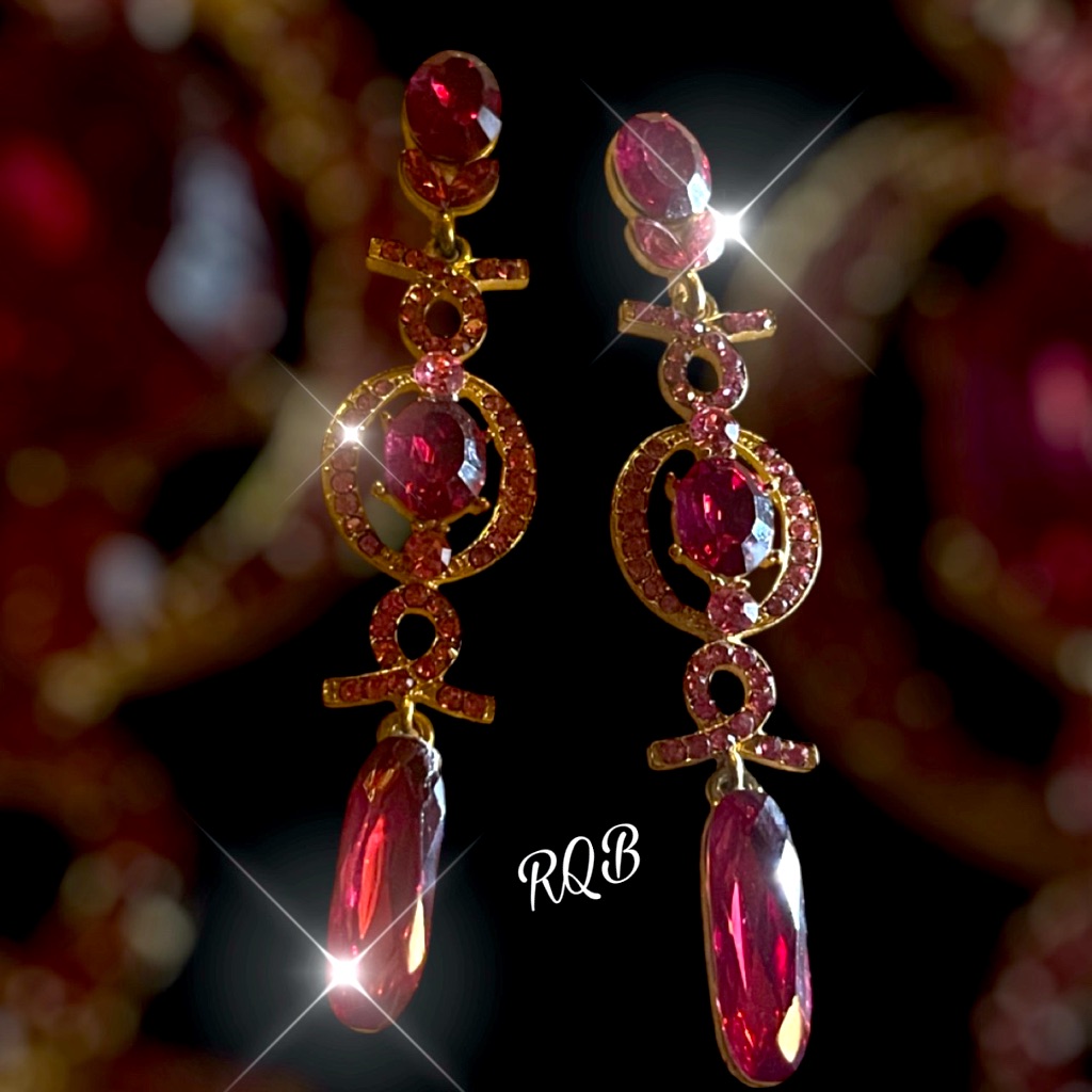 Fuchsia Crystal Earring